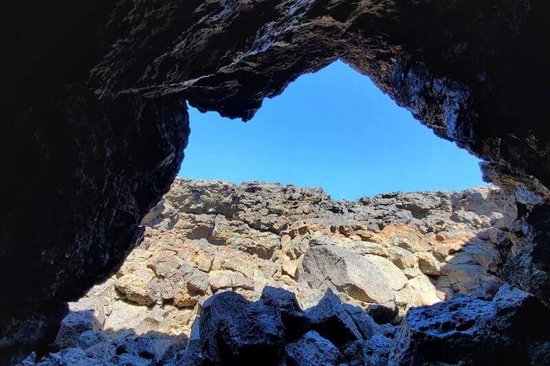 Boy Scout Cave: Where to see a lava tube in Idaho. Craters of the moon lava tube. Craters of the moon caves in Idaho. idaho travel blog