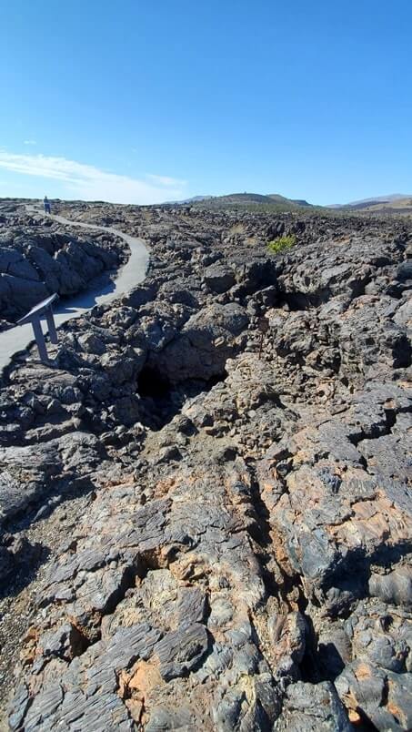 Getting to the boy scout cave entrance. craters of the moon. idaho travel blog