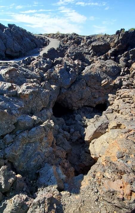 Getting to the boy scout cave entrance. craters of the moon. idaho travel blog