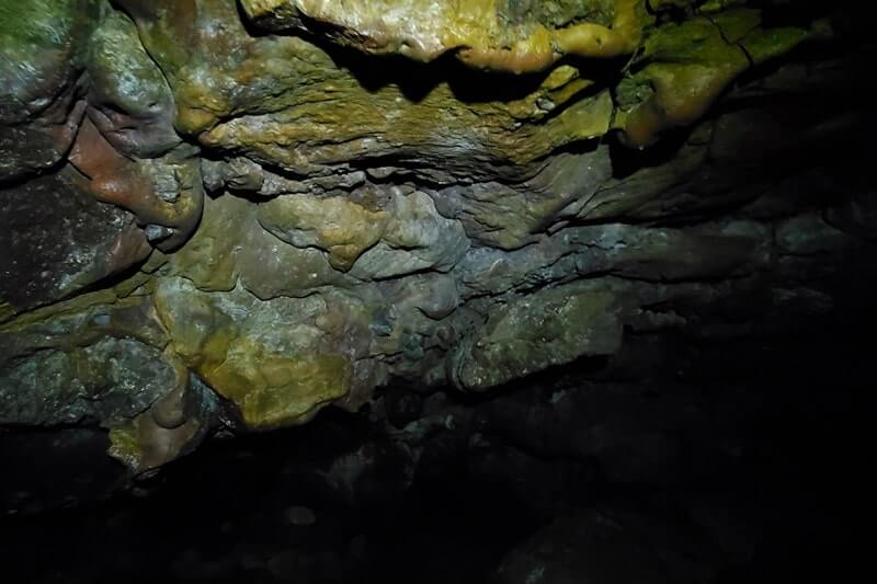 cave formations in boy scout cave lava tube. craters of the moon. idaho travel blog