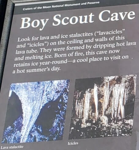 Boy Scout Cave is a wild cave. Wild caving in craters of the moon. wild caving in Idaho. idaho travel blog