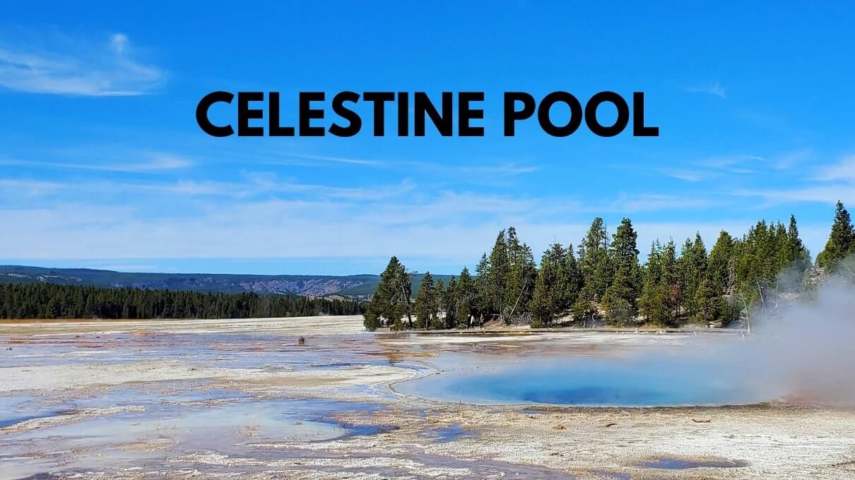 Hiking to Celestine Pool in Yellowstone National Park. yellowstone thermal pool in fountain paint pot trail thermal area. wyoming travel blog