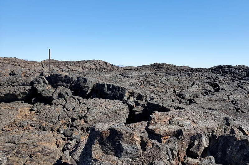 Indian Tunnel lava fields trail. craters of the moon tunnel trail. idaho travel blog