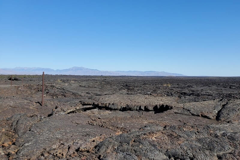Indian Tunnel lava fields trail. craters of the moon tunnel trail. idaho travel blog