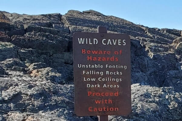 Indian Tunnel is a wild cave. Wild caving in craters of the moon. wild caving in Idaho. idaho travel blog