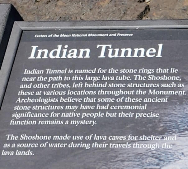 Why is it called Indian Tunnel. Craters of the moon tunnel. Craters of the moon lava tube caves in Idaho. idaho travel blog