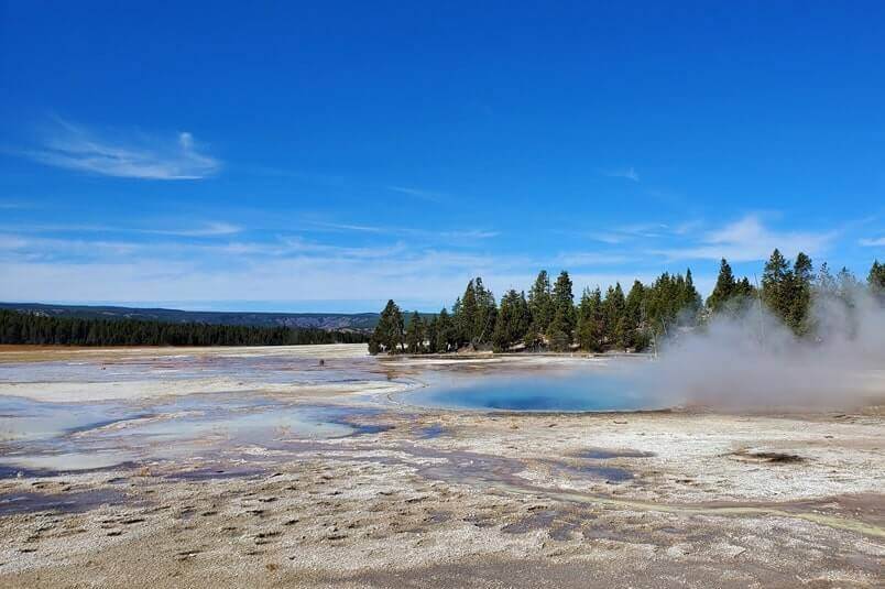 Fountain Paint Pot Trail to Celestine Pool to Leather Pool. yellowstone wyoming travel blog