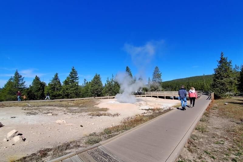 Fountain Paint Pot Trail to Red Spouter. yellowstone wyoming travel blog