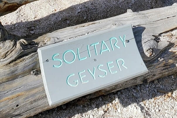 solitary geyser hike: yellowstone geyser hike near old faithful. upper geyser basin. wyoming travel blog