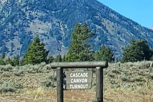 cascade canyon turnout. grand teton scenic loop drive. wyoming travel blog