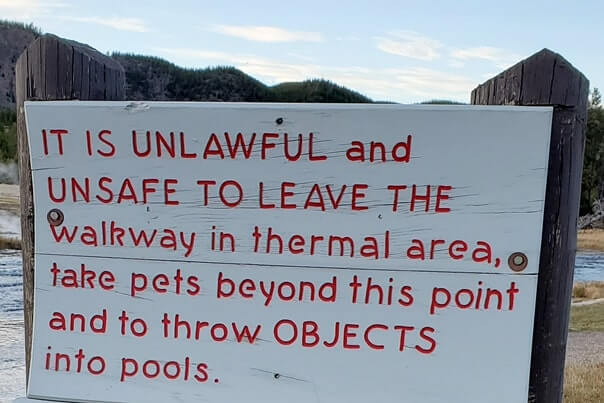 sapphire pool thermal area. yellowstone wyoming travel blog