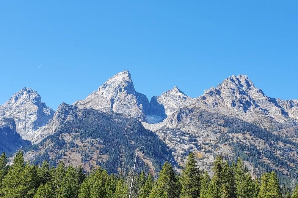 Where to see teton glacier: Teton Glacier turnout in grand teton national park. wyoming travel blog