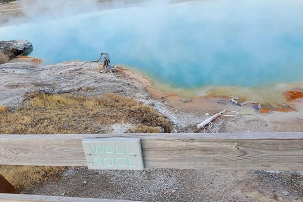 biscuit basin trail to wall pool. yellowstone wyoming travel blog