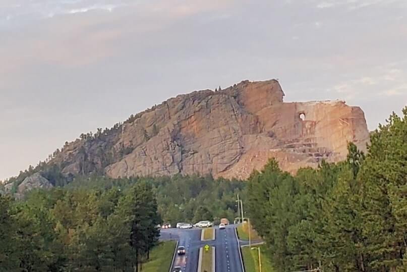 Crazy Horse Memorial: Can you see Crazy Horse from the road without paying? Drive to see Crazy Horse Memorial. south dakota travel blog
