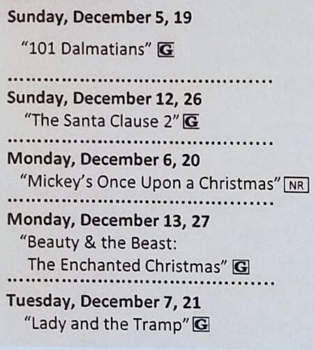 Fort Wilderness movies in December. movies under the stars at fort wilderness campground. Disney holiday movies in December. florida travel blog