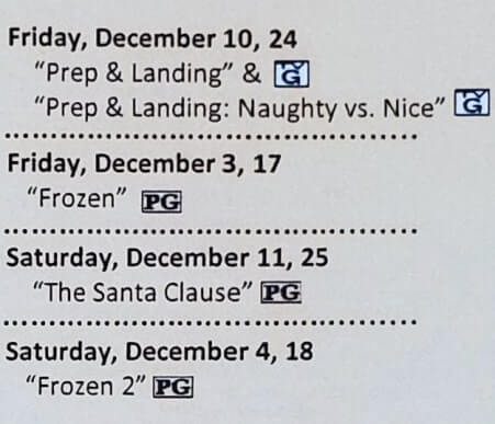 Fort Wilderness movies in December. movies under the stars at fort wilderness campground. Disney holiday movies in December. florida travel blog