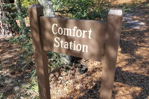Fort Wilderness campground comfort station showers. disney world camping showers. florida travel blog