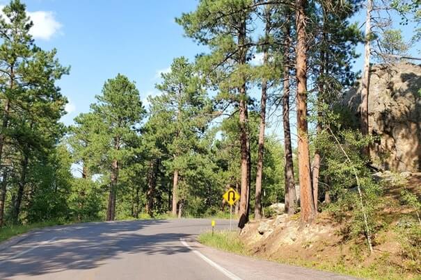Driving to cc gideon tunnel. iron mountain road. south dakota travel blog