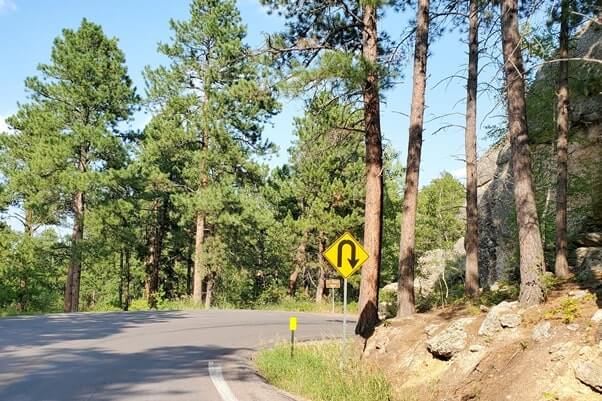 Driving to cc gideon tunnel. iron mountain road. south dakota travel blog