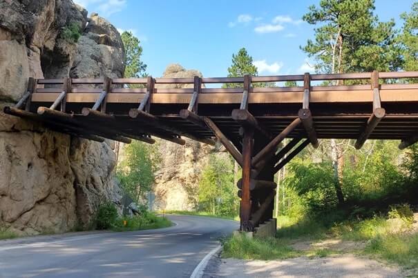 Driving from cc gideon tunnel to low bridge of iron mountain road. south dakota travel blog