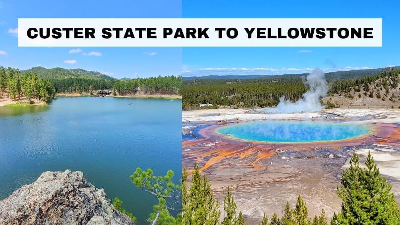 driving from custer state park to Yellowstone National Park road trip stops. what to see on the way from custer state park to yellowstone national park. road trip america