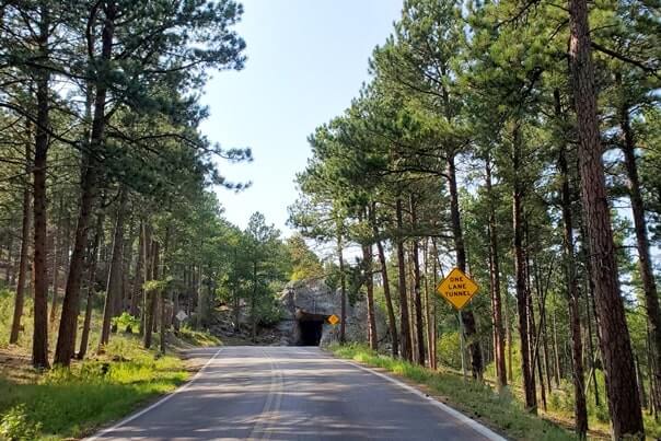 Driving to scovel johnson tunnel, driving to iron mountain road tunnel. south dakota travel blog.