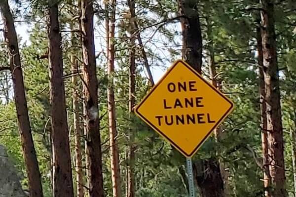 Driving to scovel johnson tunnel, driving to iron mountain road tunnel. south dakota travel blog.