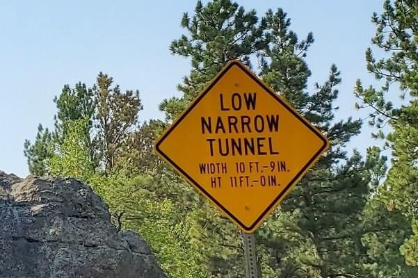 Driving to scovel johnson tunnel, driving to iron mountain road tunnel. south dakota travel blog.