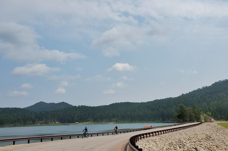how to get to stockade lake south campground camping cabins in custer state park. south dakota travel blog