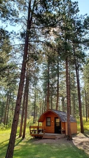 stockade lake south campground camping cabins in custer state park. pictures, photos. south dakota travel blog