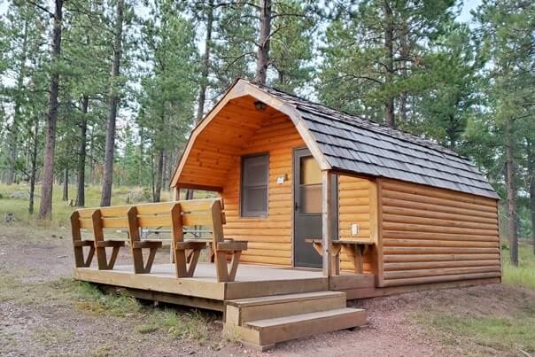 stockade lake south campground camping cabins in custer state park. pictures, photos. south dakota travel blog
