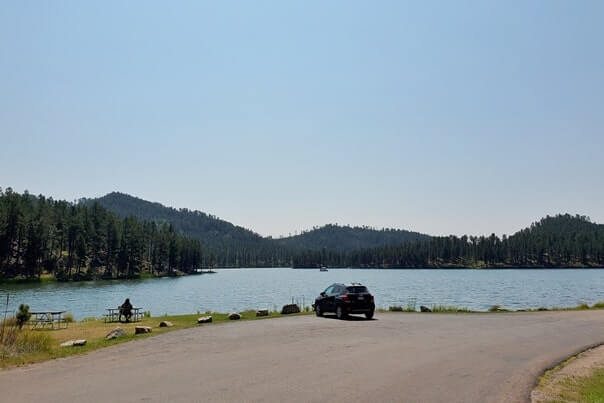 stockade lake south campground camping cabins near stockade lake picnic spot in custer state park. south dakota travel blog