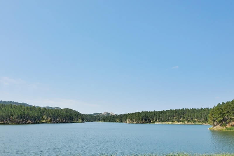 stockade lake road to stockade lake south campground camping cabins. south dakota travel blog