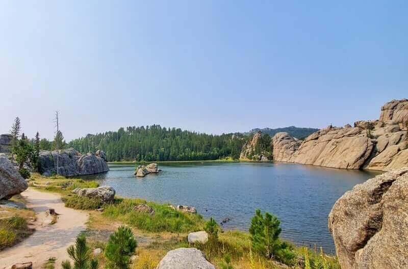 hiking at sylvan lake. sylvan lake shore trail. custer state park. black hills. south dakota travel blog
