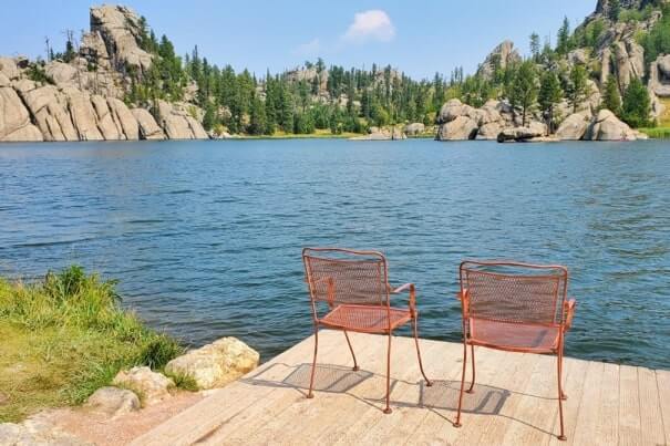 sylvan lake scenic lookout. custer state park. south dakota travel blog