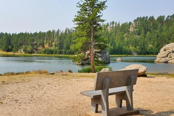 sylvan lake scenic lookout. custer state park. south dakota travel blog