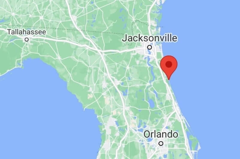 Map of Jacksonville to disney world drive. Jacksonville to fort matanzas national monument to disney world. florida travel blog