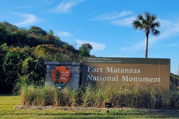 Stops along st augustine to Orlando drive: fort matanzas national monument. florida national parks sites near st augustine, near orlando. st augustine to Fort Matanzas to Orlando. florida travel blog