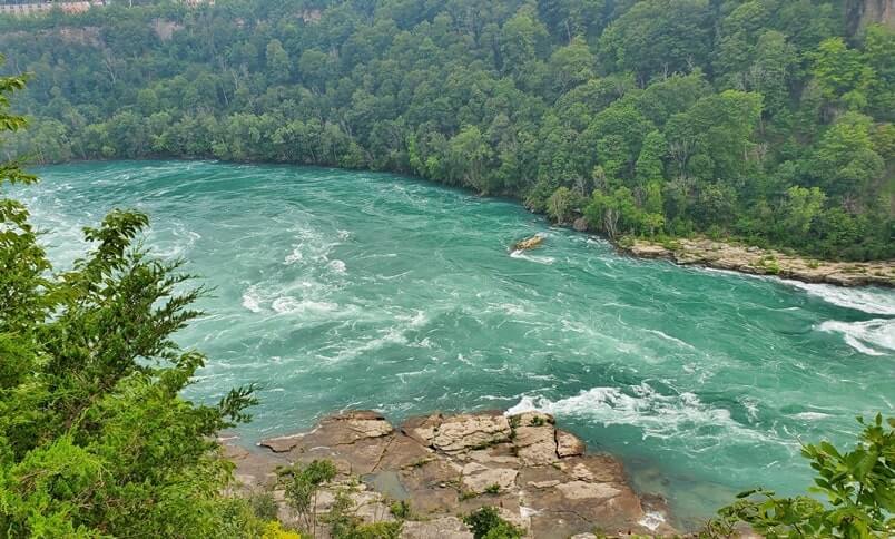 Whirlpool State Park: Things to do in Whirlpool State Park. Whirlpool Point scenic overlook. Niagara Gorge. Niagara River. new york travel blog