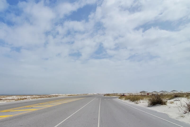 Driving to Opal Beach. florida travel blog