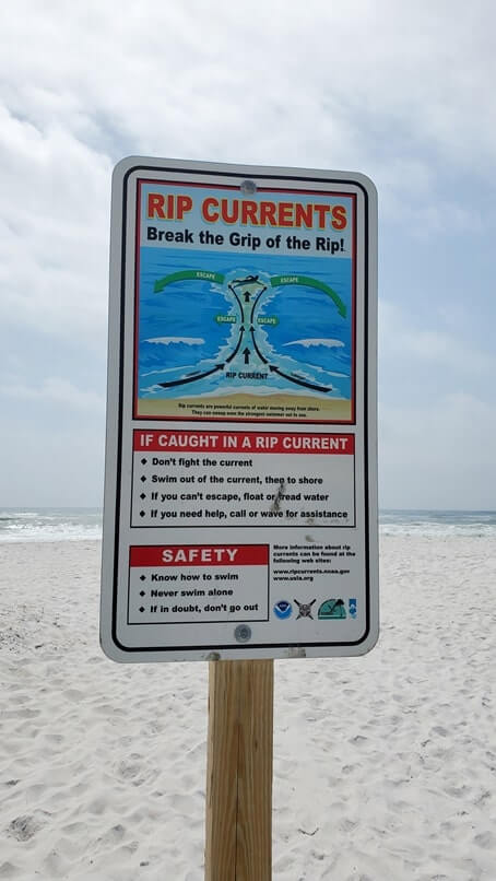 opal beach swimming rip currents for florida gulf coast beaches in florida panhandle. Gulf Islands National Seashore beaches, Santa Rosa day use. florida travel blog