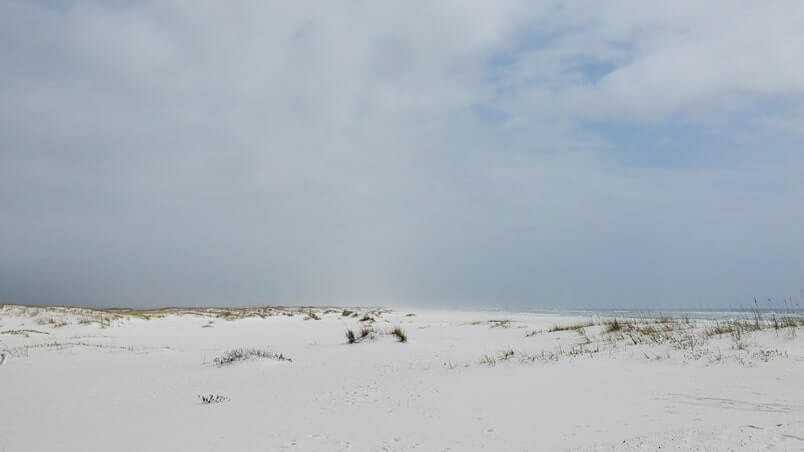 low lying coastal sand dunes at Opal Beach Florida: Gulf Islands National Seashore sand dunes. Santa Rosa area. florida gulf coast sand dunes in florida panhandle. florida travel blog