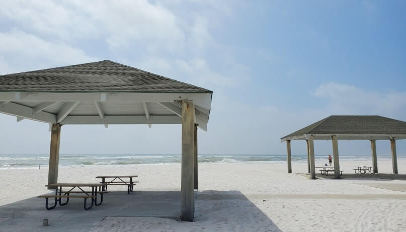 opal beach picnic. santa rosa area day use gulf islands national seashore. florida travel blog