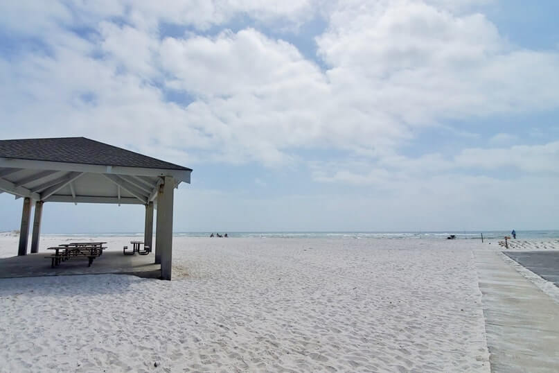 opal beach picnic. santa rosa area day use gulf islands national seashore. florida travel blog