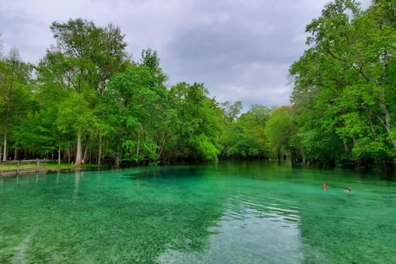 Pensacola to Orlando drive: Stop to see Gilchrist Blue Springs State Park. Florida springs between pensacola and orlando. florida road trip travel blog