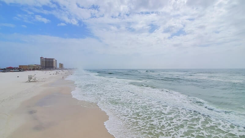 Pensacola to Orlando drive: Stop to see Pensacola Beach pier. Florida piers between pensacola and orlando. florida road trip travel blog