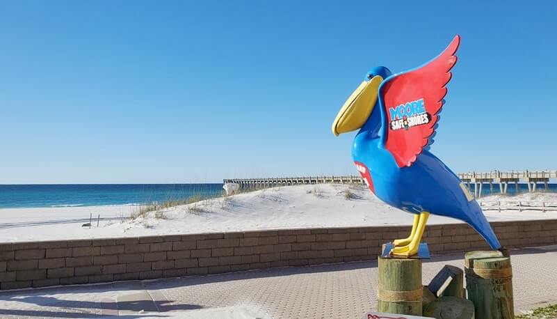 Pensacola to Orlando drive: Stop to see Pensacola Beach pier. Florida piers between pensacola and orlando. florida road trip travel blog
