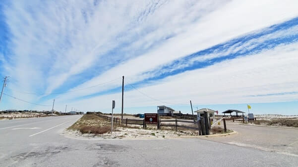 driving to perdido key state park beach parking. how to get to perdido key state park. florida travel blog