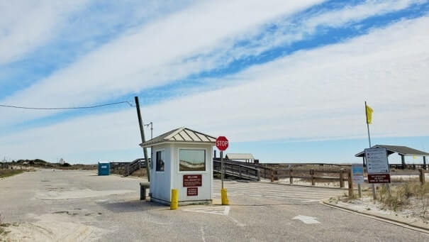 driving to perdido key state park beach parking. how to get to perdido key state park. florida travel blog