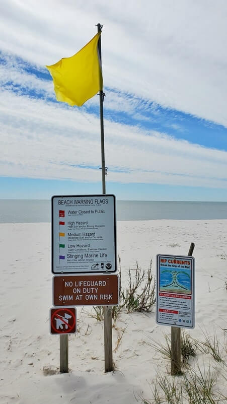 perdido key state park beach safety. florida travel blog